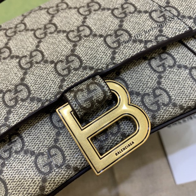 Balenciaga專櫃爆款女士小號手提包 巴黎世家gucc聯名雙G沙漏包 fyj1794